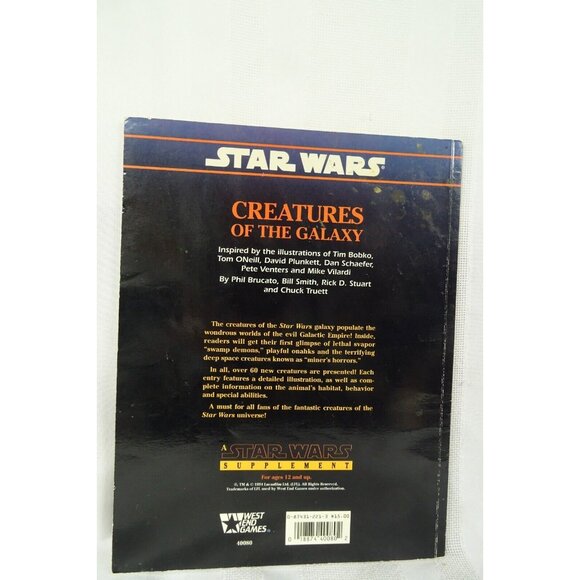 Star Wars Creatures of the Galaxy 1994 West End Games - Picture 2 of 3